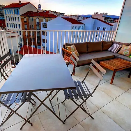 In Cannes, With Wonderful Mountain View, Terrace And Wifi - 500 아파트